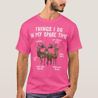 T-shirt Les choses que je fais dans mon temps libre aller 