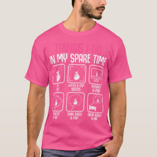 T-shirt Les choses que je fais dans mon temps libre Kpop M