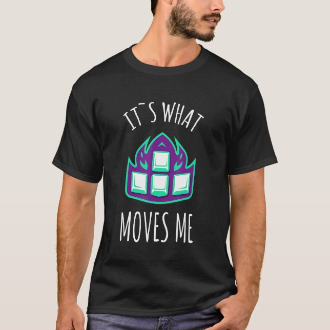 T-shirt Les Choses Qui Me Déplacent Étaient Clavier De Jeu (Devant)