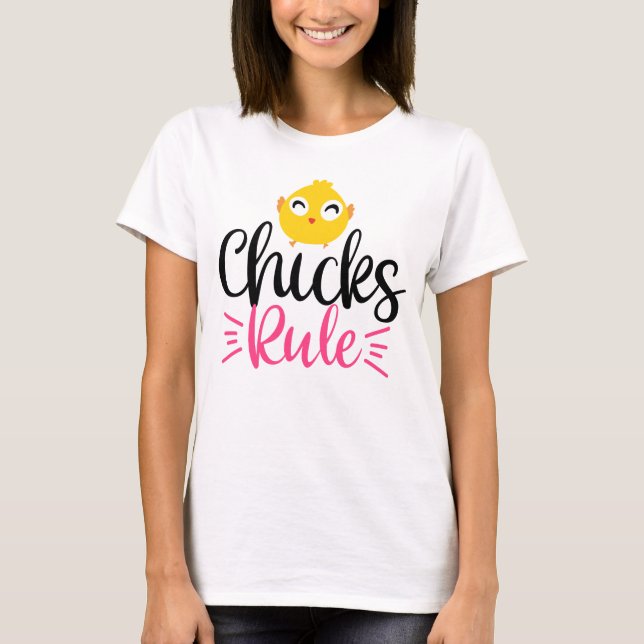 T-shirt Les chouettes amusantes gouvernent Pâques (Devant)