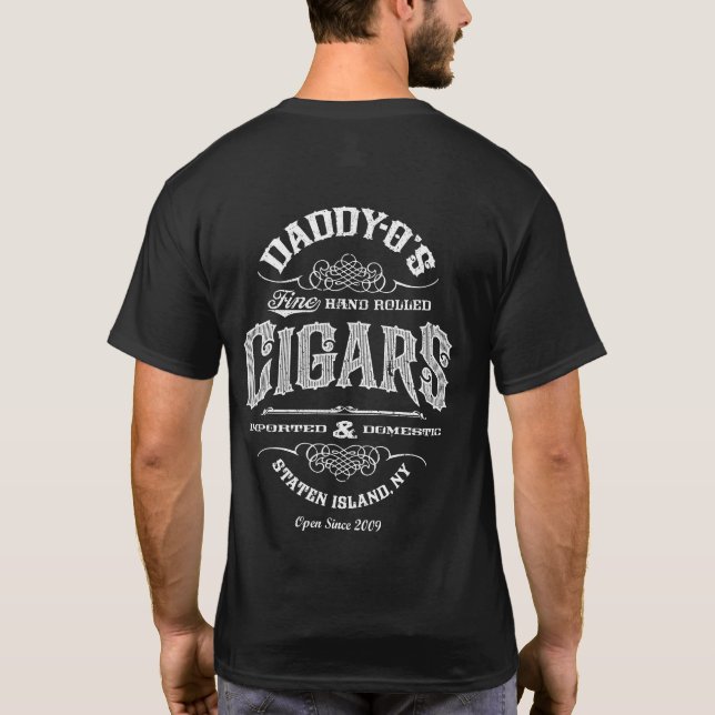 T-shirt Les CIGARES fins PERSONNALISÉS - contactez-moi ! (Dos)