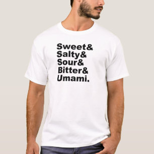 T-shirt Les Cinq Goûts  Douceur salée, amère et omami