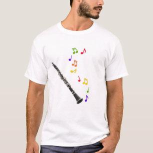T-shirt Les clarinettes font la musique colorée