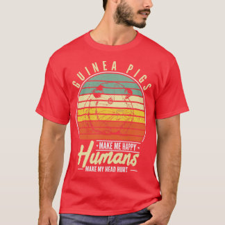 T-shirt Les Cochons De Guinée Me Rendent Joyeux Cochon De