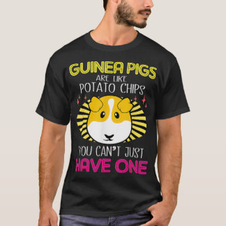 T-shirt Les Cochons De Guinée Sont Comme Des Chips De Pomm