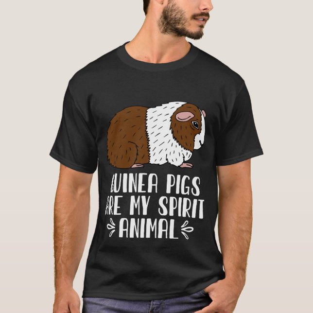 T-shirt Les Cochons de Guinée sont mon esprit animal (Devant)