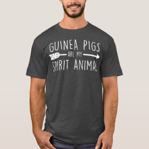 T-shirt Les Cochons de Guinée sont mon esprit animal