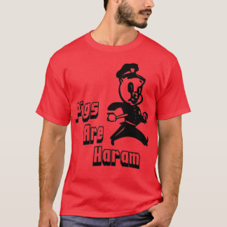 T-shirt les cochons sont haram