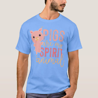 T-shirt Les cochons sont mon esprit Animal Premium 4995