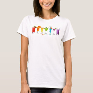 T-shirt Les cocktails alcoolisés de SlipperyJoe pour la co