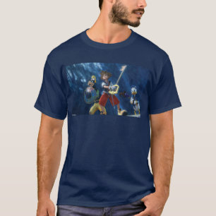 T-shirt Les Coeurs du Royaume  Sora, Goofy & Donald Film t