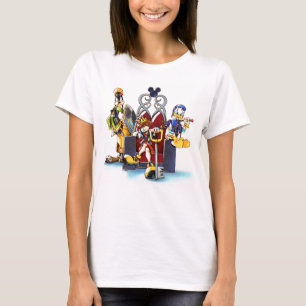 T-shirt Les Coeurs du Royaume  Trône, Donald et Goofy on 