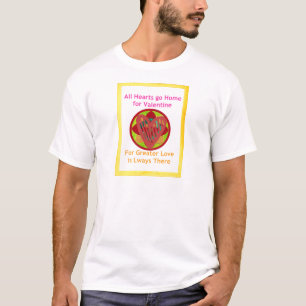 T-shirt Les coeurs rentrent à la maison pour la Saint-Vale