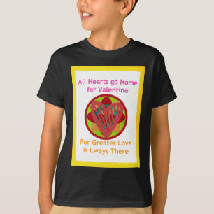 T-shirt Les coeurs rentrent à la maison pour la Saint-Vale