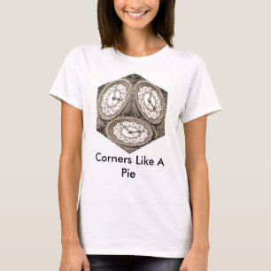 T-shirt Les coins de cube en temps aiment un tarte