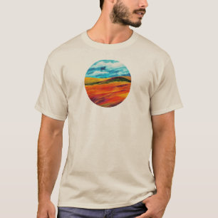T-shirt Les collines rouges jaunes