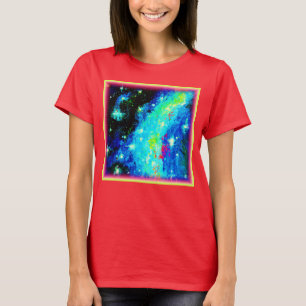 T-shirt Les conceptions cosmiques nébuleuses et spatiales.