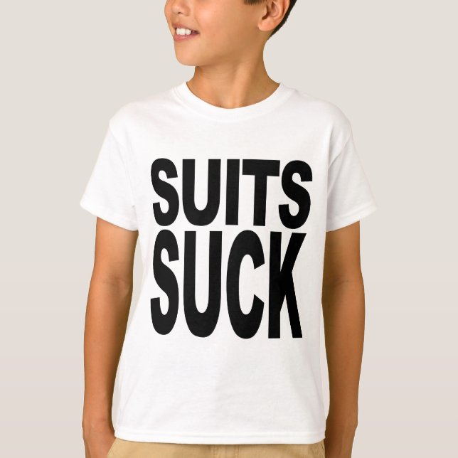 T-shirt Les costumes sucent (Devant)