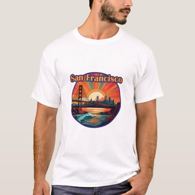 T-shirt Les couleurs de San Francisco (Devant)