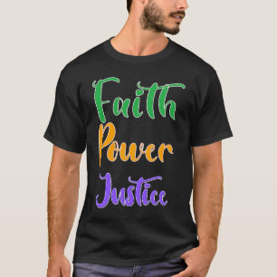 T-shirt Les couleurs représentent la foi, le pouvoir, la j
