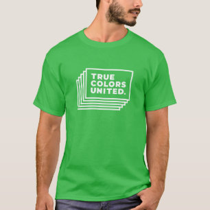 T-shirt Les couleurs vraies ont uni la chemise inverse (le