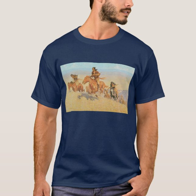 T-shirt Les Coureurs de Buffalo, Big Horn Basin de Remingt (Devant)
