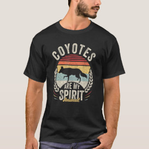 T-shirt Les Coyotes Retro vintages Sont Mon Esprit Animal