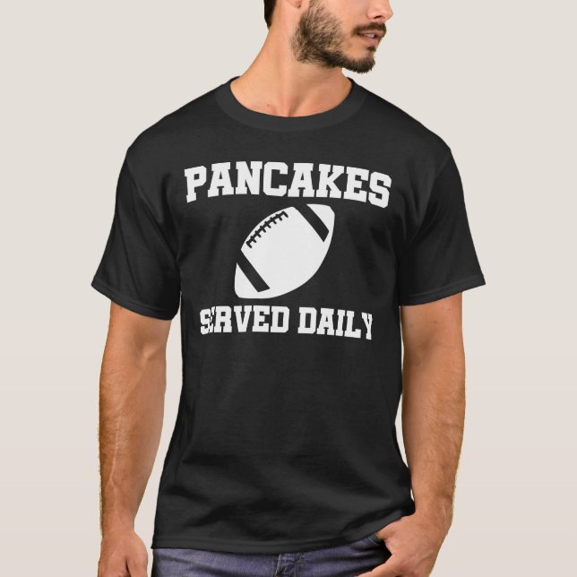 T-shirt Les crêpes ont servi le joueur de ligne offensif (Devant)