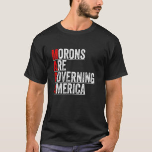 T-shirt Les Crétins Dirigent l'Amérique FunnyTrump 2024