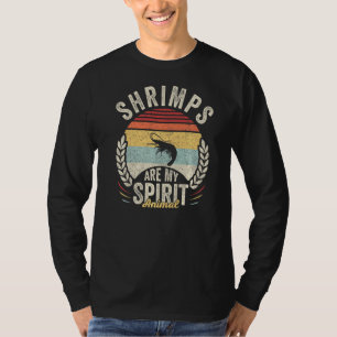 T-shirt Les crevettes rétro vintages sont mes crevettes an
