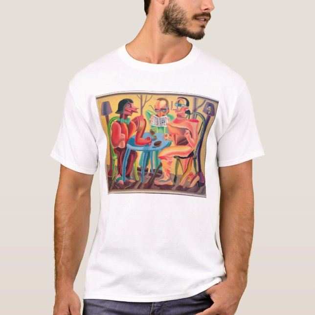 T-shirt Les cubistes de chien (Devant)