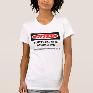 T-shirt Les dames avertissant des tortues sont provoquant