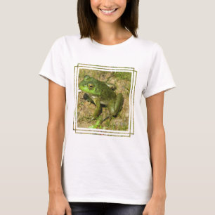 T-shirt Les dames de conception de grenouille ont adapté