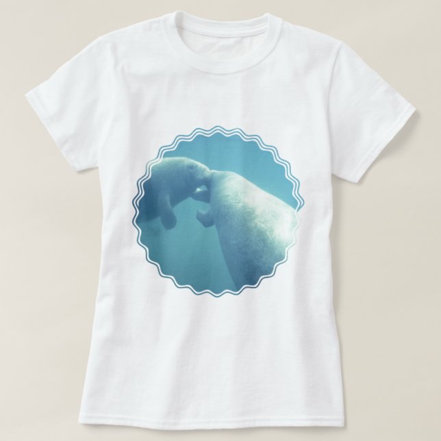 T-shirt Les dames de lamantins de bébé ont adapté le (Design devant)