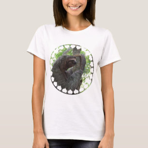 T-shirt Les dames de paresse d'escalade d'arbre ont adapt
