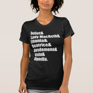 T-shirt Les dames de Shakespeare