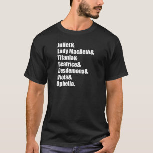 T-shirt Les dames de Shakespeare