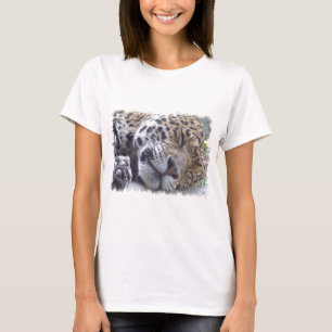 T-shirt Les dames d'image de léopard ont adapté le T-shi