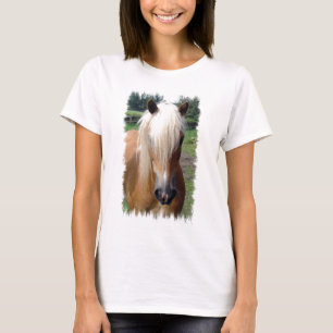 T-shirt Les dames quartes de cheval de palomino ont adapt