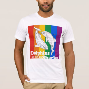 T-shirt Les dauphins sont juste les requins gais