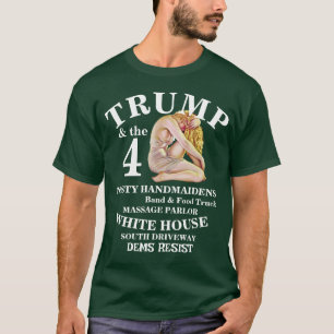 T-SHIRT LES DÉMS TRUMP 4 JEUNE FILLE DE MAIN MÉDICALE MÉPR