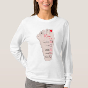 T-shirt Les détails de Birth Stats