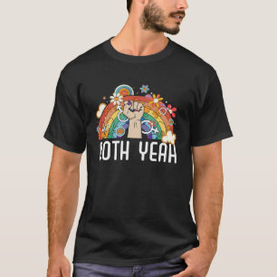 T-shirt Les deux ouais bi bisexuel arc-en-ciel fierté bise