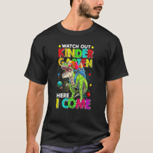 T-shirt Les Dinosaures Veillent À La Maternelle Ici Je Rev