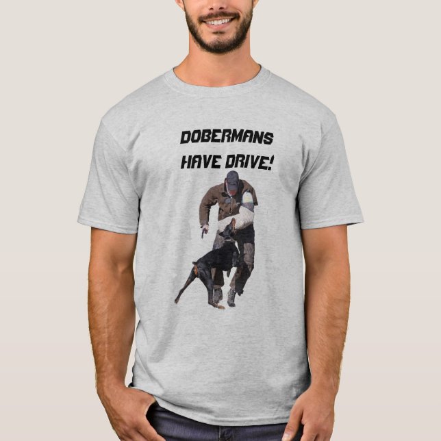 T-shirt Les dobermann ont la commande (Devant)