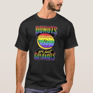 T-shirt Les Donuts Sont Juste Des Bagels Gay Lgbt Fierté P