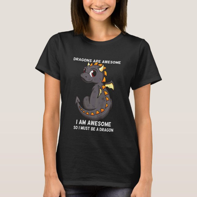 T-shirt Les Dragons Enfants Sont Magnifiques Je Suis Un Dr (Devant)