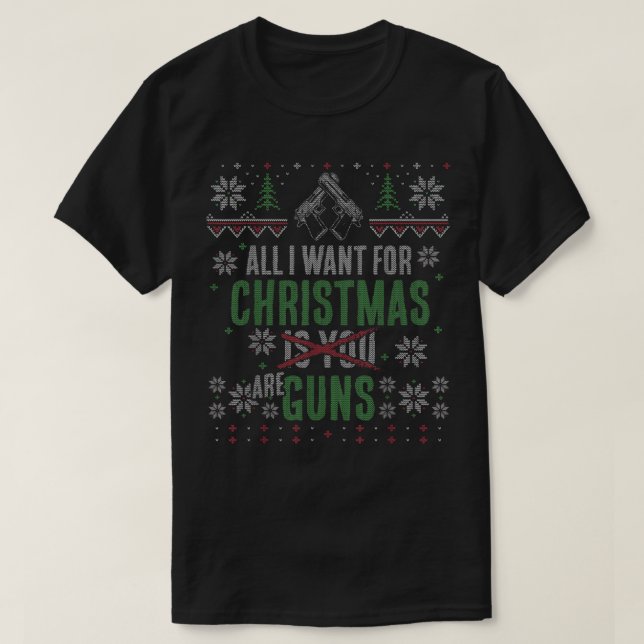 T-shirt Les droits de canon de Noël affreux (Design devant)