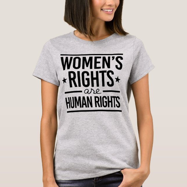 T-shirt Les droits de la femme sont des droits de l'homme (Devant)