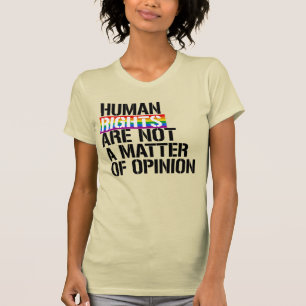 T-SHIRT LES DROITS DE L'HOMME NE SONT PAS UNE QUESTION D'O